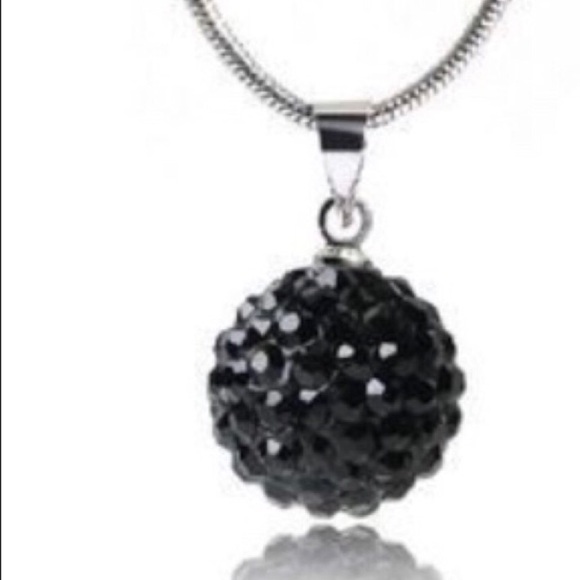 925 Crystal Ball Pendant with 925 Chain - Picture 1 of 1